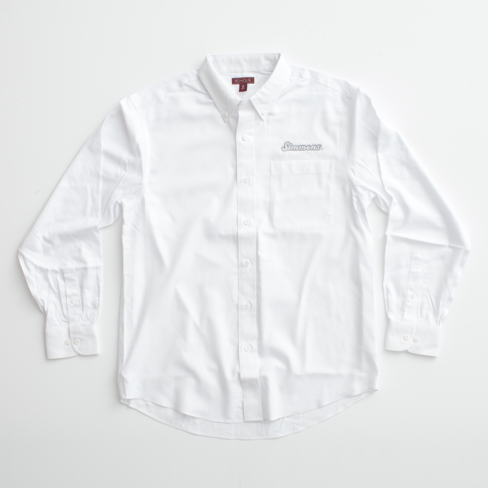 Discontinued - Men's White Button Down <br />Dress Shirt